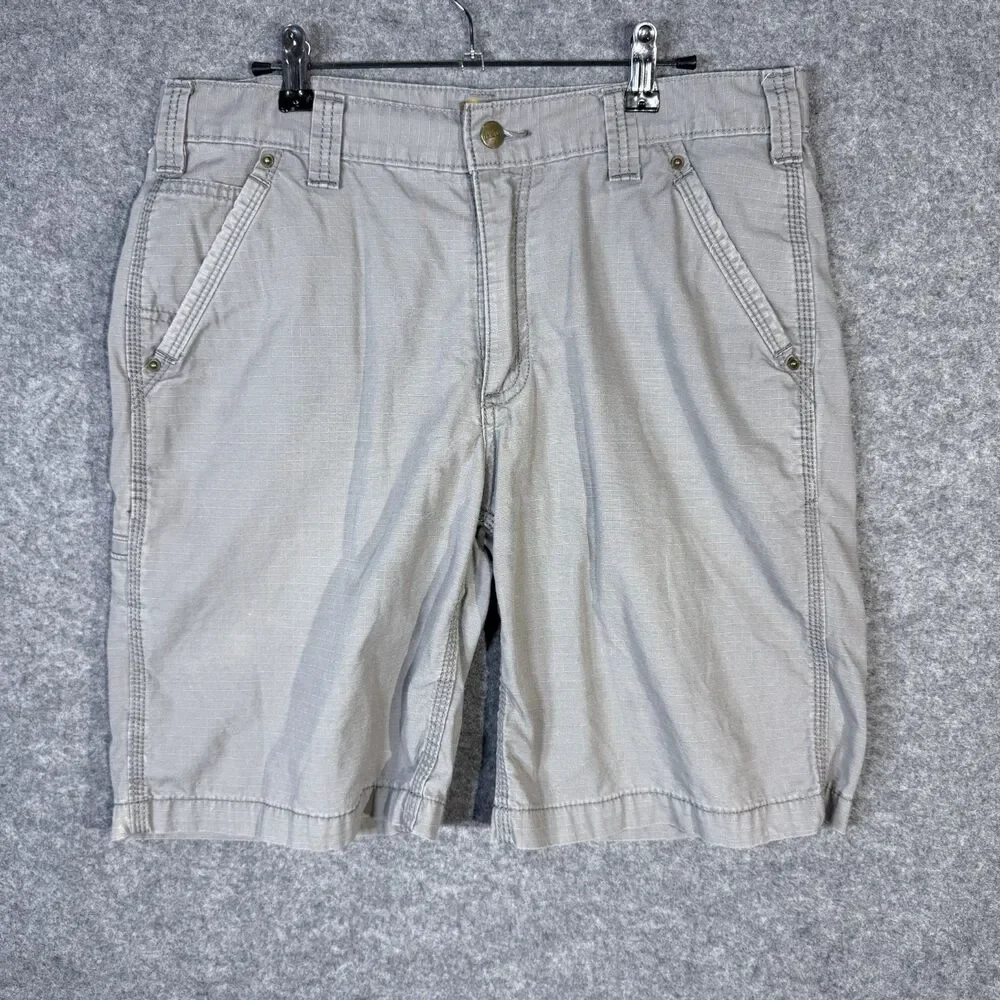 Carhartt Men's Relaxed Fit Gray Work Shorts Size 33